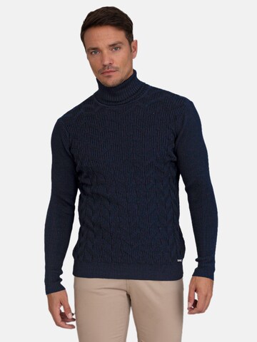 Sir Raymond Tailor Sweater 'Truff' in Blue: front