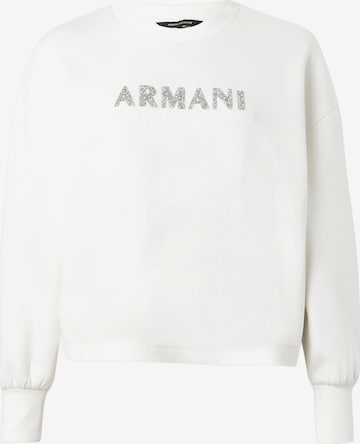 ARMANI EXCHANGESweater majica - bijela boja: prednji dio