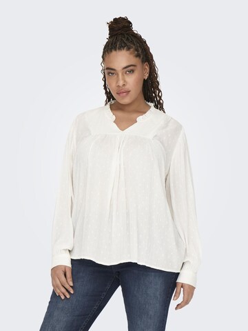 ONLY Carmakoma Blouse in White: front