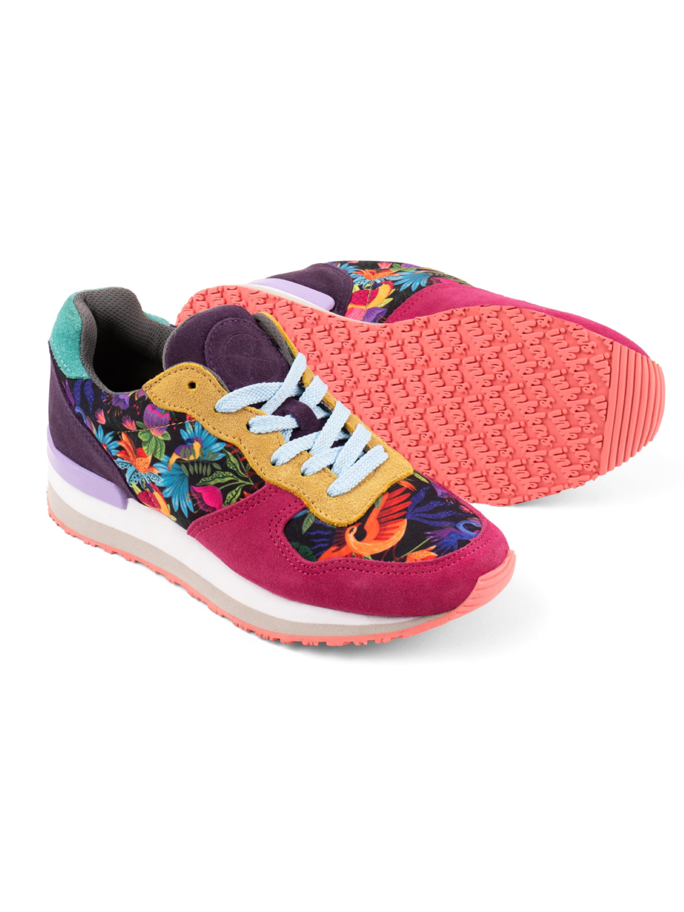 inkkas Sneaker low 'Inkkas Luzon Cush Sneaker – Extra gepolsterter Damen-Sneaker mit Tropenprint'‌‌‌‌‌‌‌‌‌ in Mischfarben