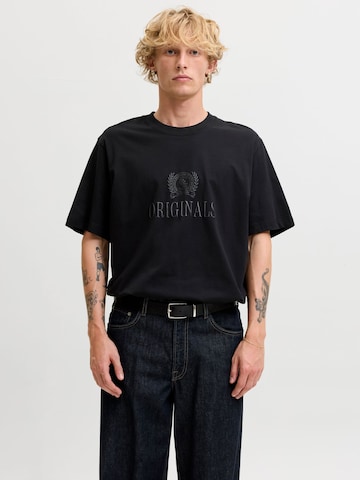Maglietta 'JORFREDERIKSBERG' di JACK & JONES in nero: frontale
