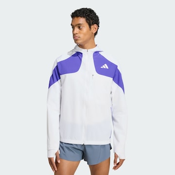 ADIDAS PERFORMANCE - Chaqueta de chándal 'Adizero' en blanco: frente