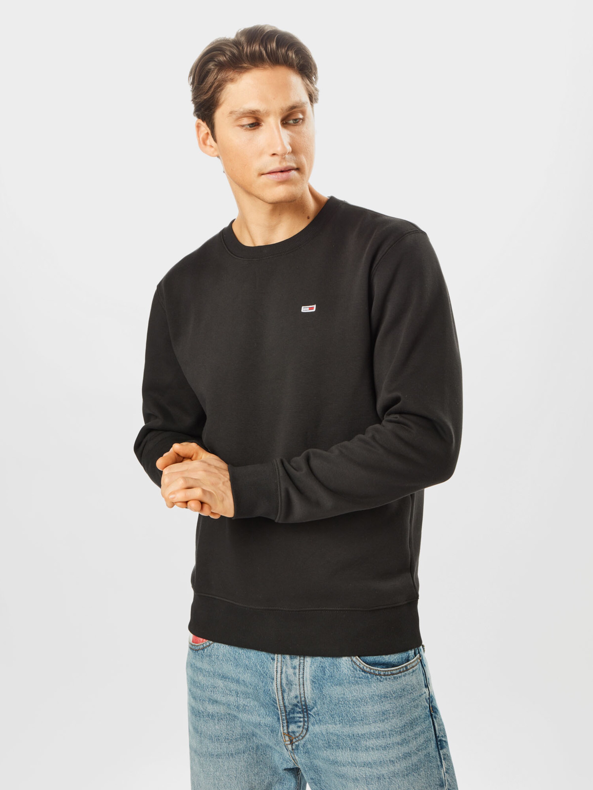 Tommy jeans 2024 sweatshirt black