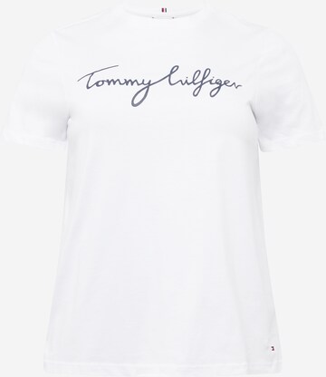 Maglietta di Tommy Hilfiger Curve in bianco: frontale