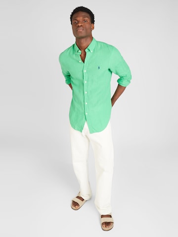 Polo Ralph Lauren - Ajuste estrecho Camisa en verde