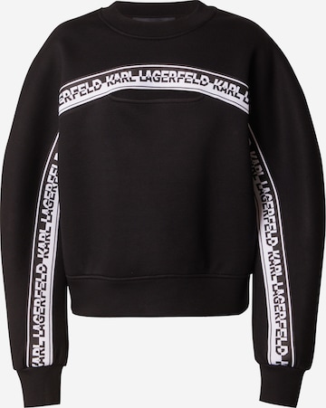 Karl LagerfeldSweater majica - crna boja: prednji dio