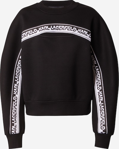 Karl Lagerfeld Sweatshirt in de kleur Zwart / Wit, Productweergave