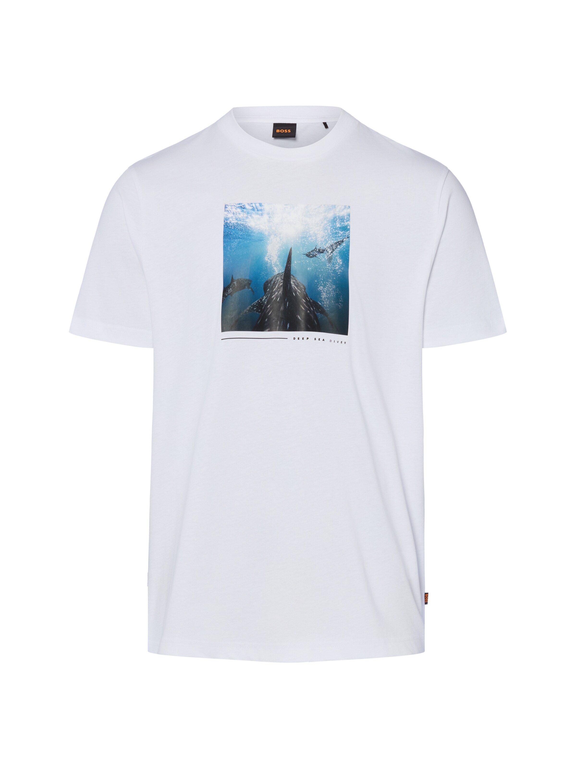 BOSS T-Shirt ' Creature ' in Weiß: Vorderseite