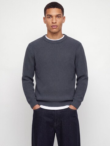 JACK & JONES Sweater 'JJSage' in Grey: front