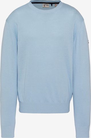 Pull-over Schott NYC en bleu : devant