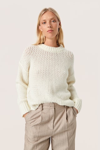 SOAKED IN LUXURY - Pullover 'Paradis' em bege: frente