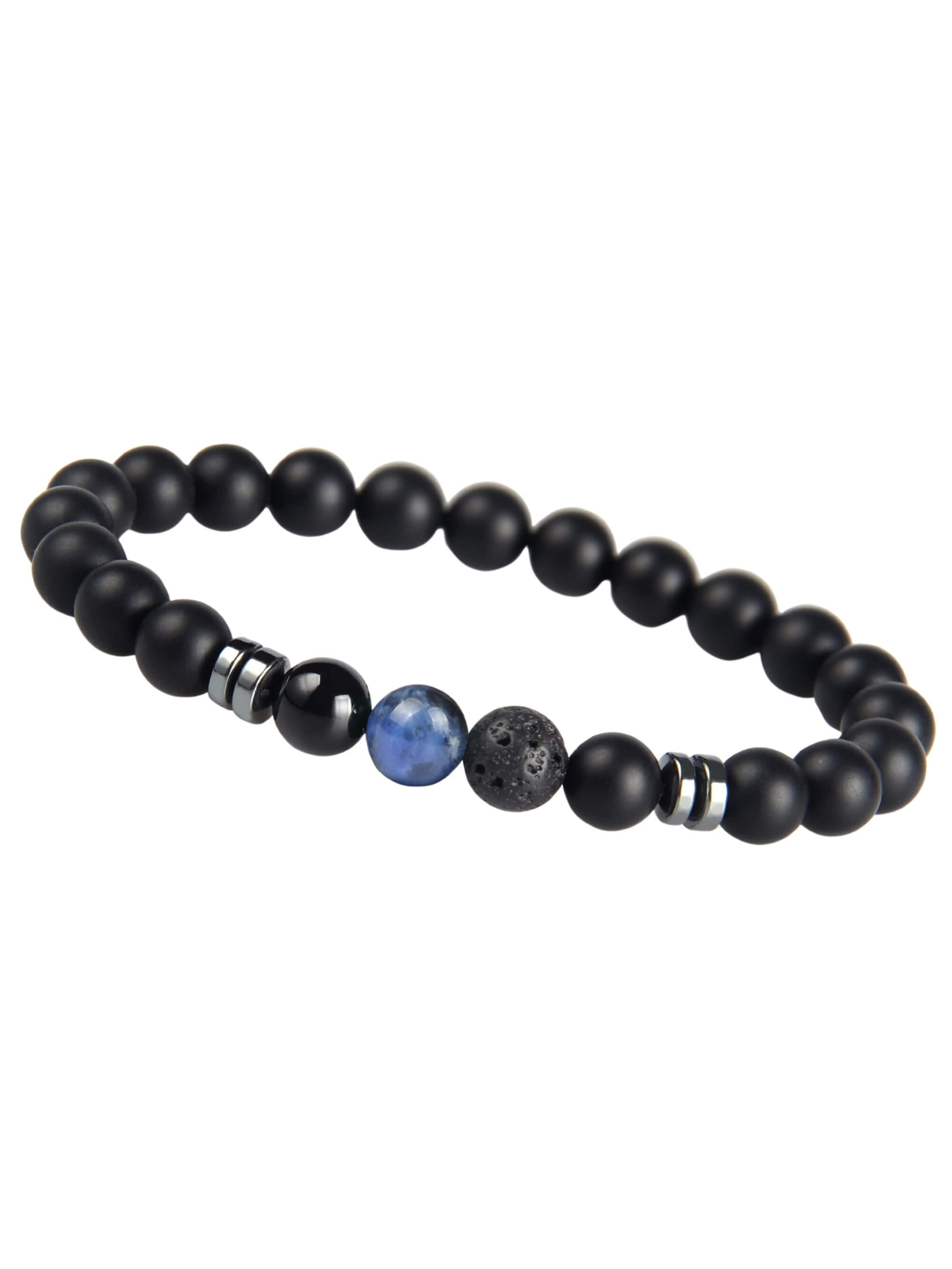 GOOD.designs Perlenarmband in Blau: Vorderseite