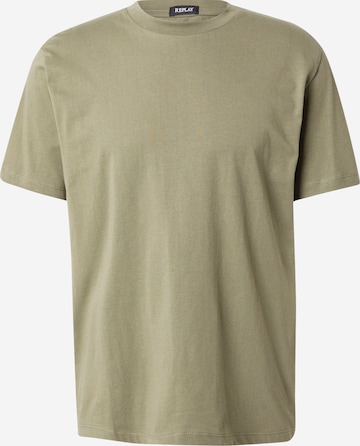 REPLAY Shirt in Groen: voorkant