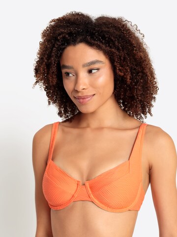 SUNSEEKER T-shirt Bikinitop in Oranje: voorkant