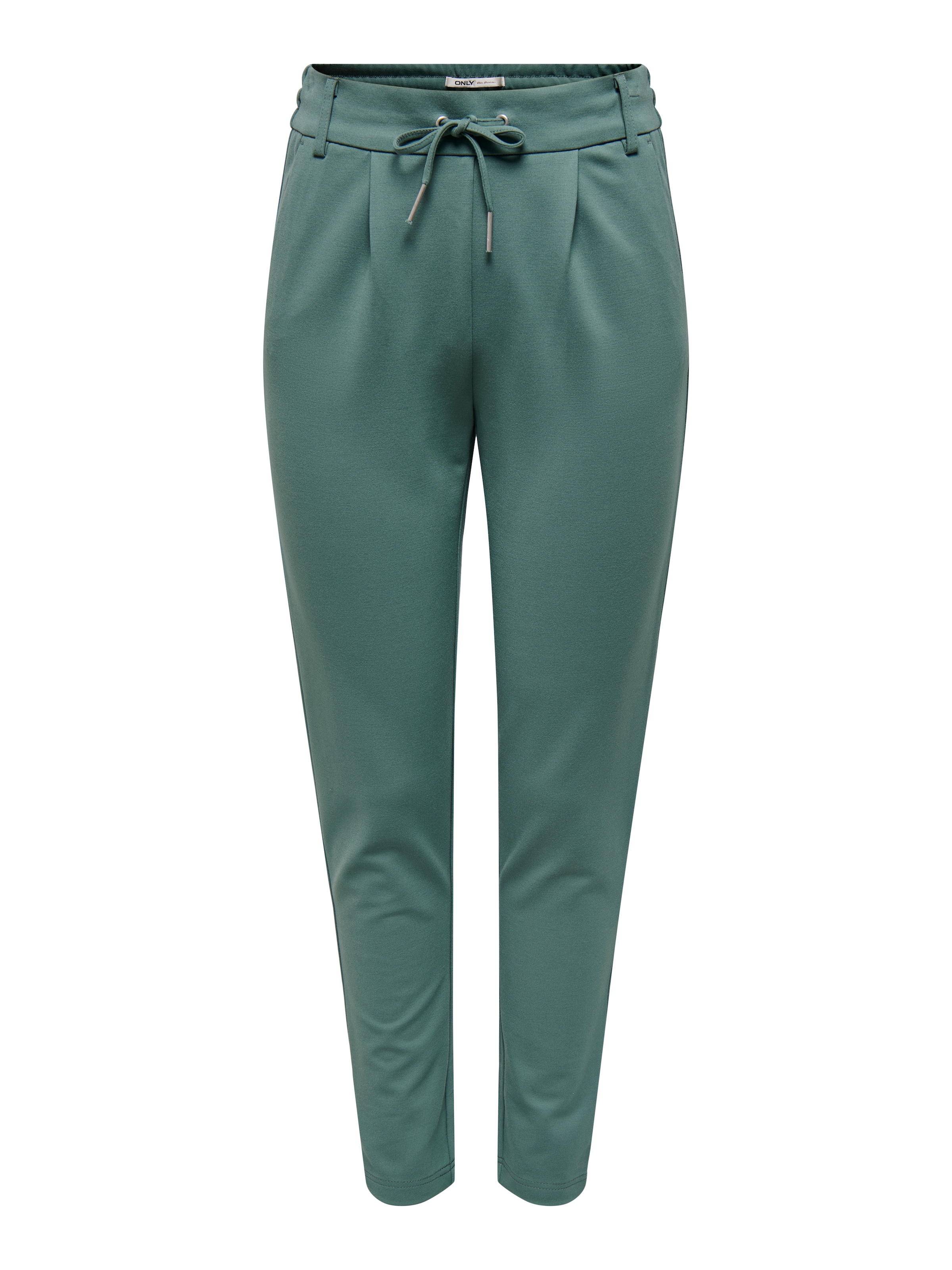 ONLY Slimfit Veckad byxa 'ONLPoptrash' i grön: framsida
