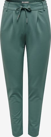 ONLYSlimfit Hlače s naborima 'ONLPoptrash' - zelena boja: prednji dio