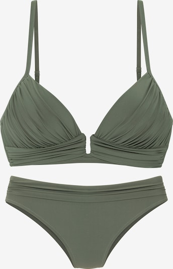 XS-S/C/D dydžio Bikinis iš LASCANA, spalva – alyvuogių spalva, Prekių apžvalga
