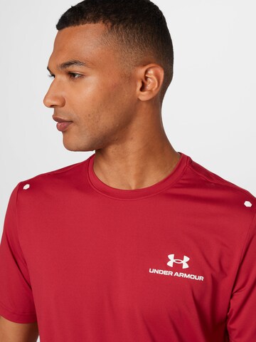 T-Shirt fonctionnel 'Rush Energy' UNDER ARMOUR en rouge