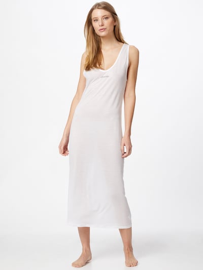 Rochie de plaja Calvin Klein Swimwear pe alb, Vizualizare model