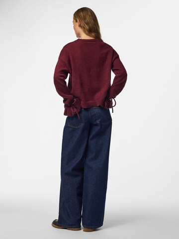PIECES Sweater 'PCFie' in Red
