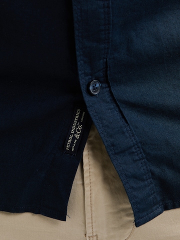 Fit confort Chemise Petrol Industries en bleu