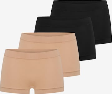 SCHIESSER Boyshorts 'Unique Micro' in Brown: front