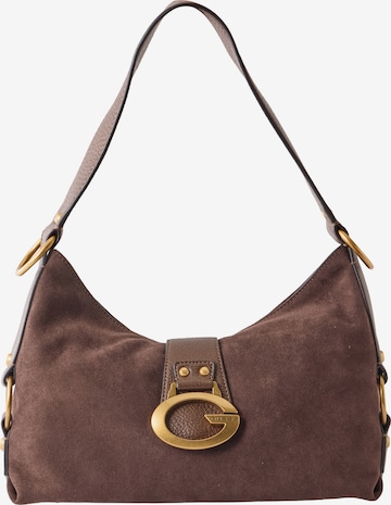 GUESS - Mala de ombro 'KATIE' em castanho: frente