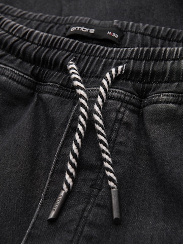 Ombre Tapered Sportnadrágok - fekete