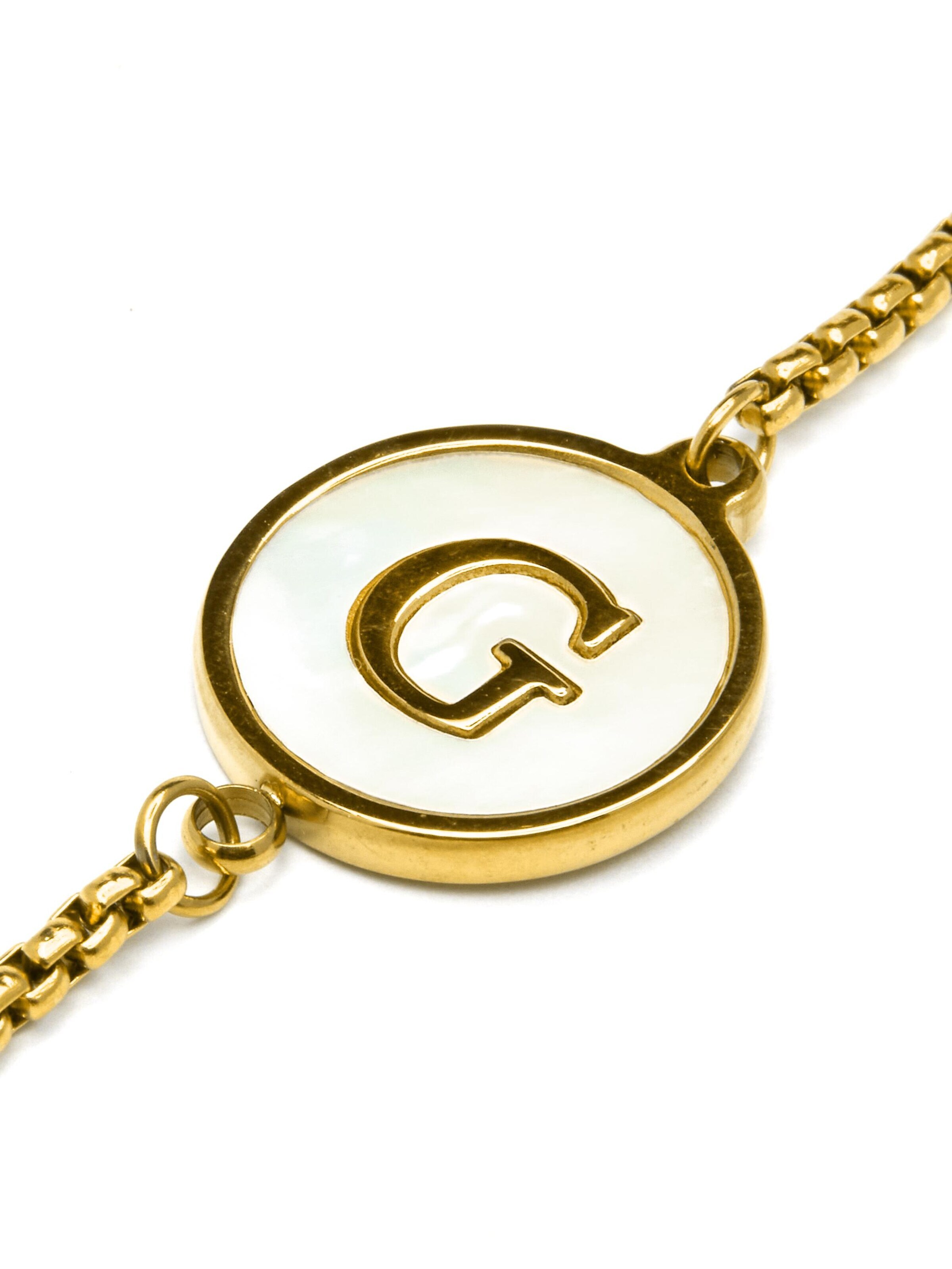 Luxenter Βραχιόλι 'Alphabet' σε χρυσό