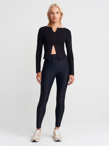 Skinny Leggings 'Gamaschen' Dilvin en bleu : devant