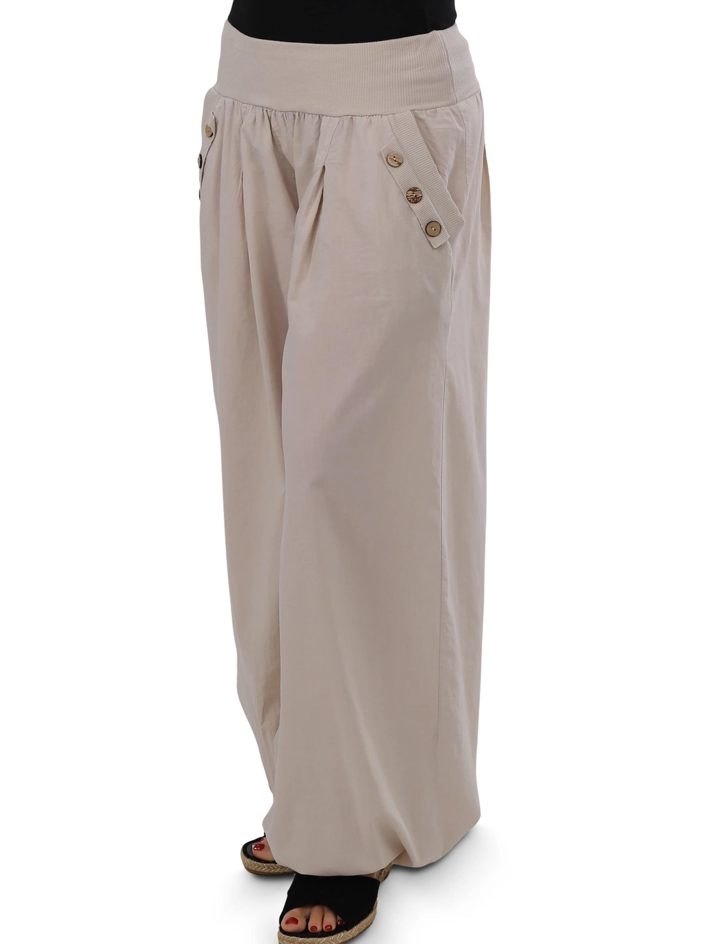 malito more than fashion Loose fit Harem Pants in Beige