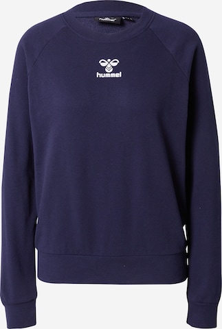 Hummel Athletic Sweatshirt in Blue: front