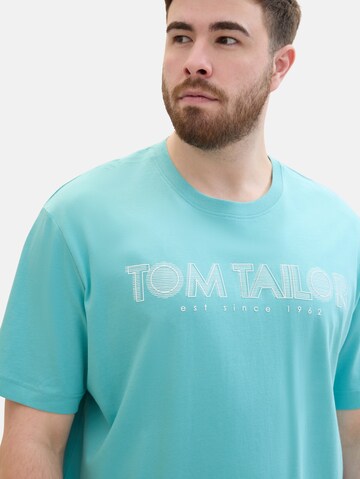 TOM TAILOR Men + Majica | modra barva