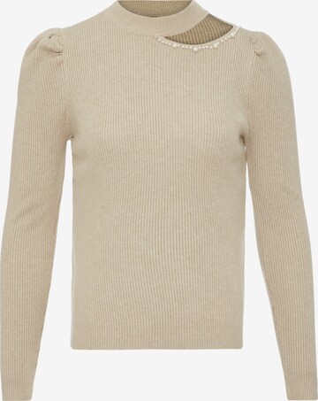 leo selection Sweater in Beige: front