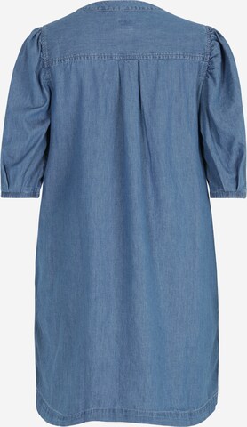 Gap Petite - Vestido camisero en azul