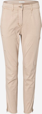 TOM TAILOR Slimfit Broek in Beige: voorkant