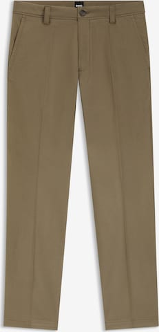 BOSS Tapered Bügelfaltenhose 'C-Kent' in Braun: Vorderseite