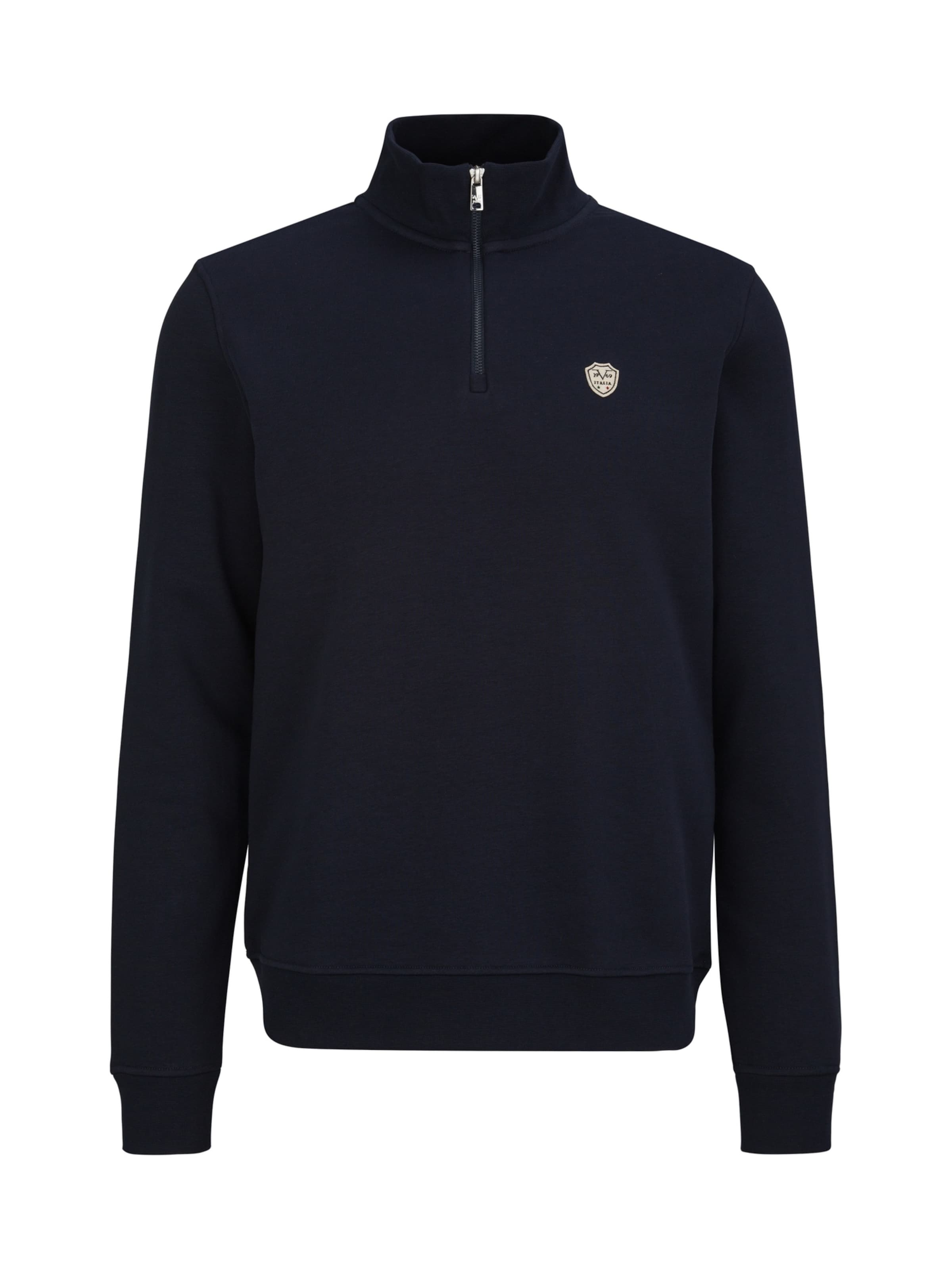 19V69 ITALIA Sweatshirt 'Orazio' in Blauw: voorkant