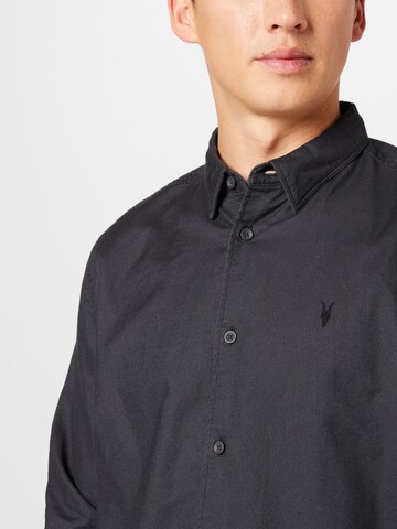 AllSaints Regular fit Button Up Shirt 'HERMOSA' in Black