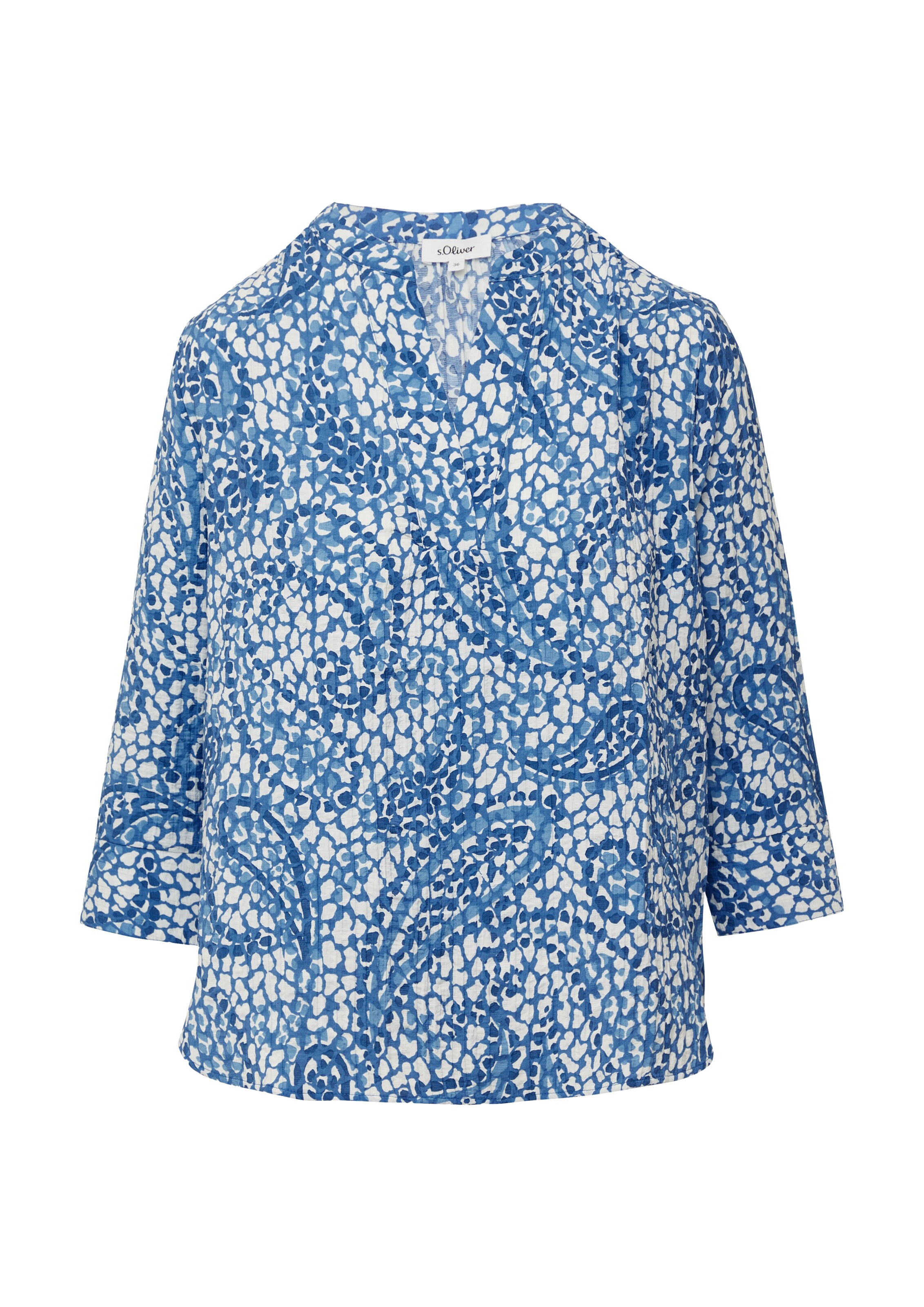 s.Oliver Blouse in Blauw: voorkant
