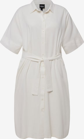 Robe Ulla Popken en blanc : devant