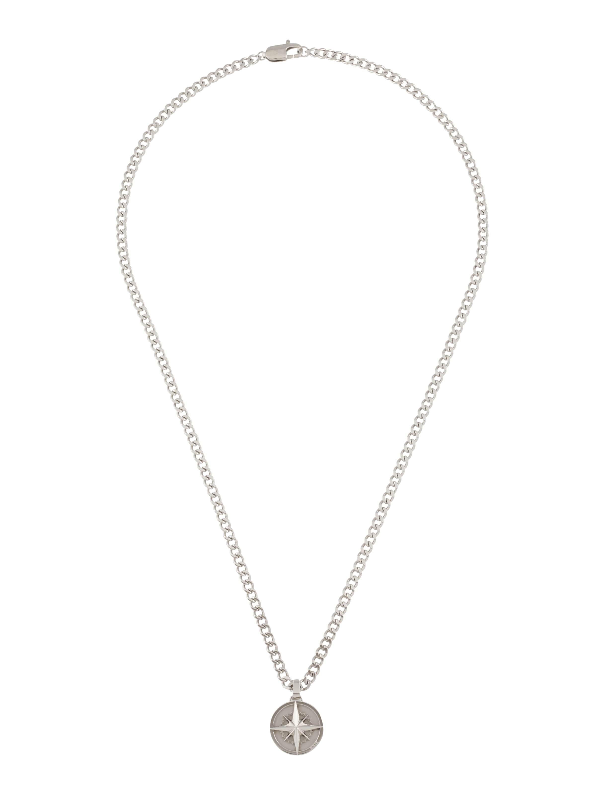 BOSS Verižica 'NORTH' | srebrna barva: sprednja stran