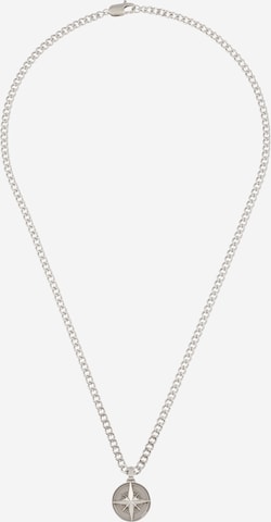 BOSS Black Necklace 'NORTH' in Silver: front