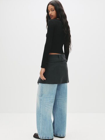 Pull&Bear Shirt in Zwart