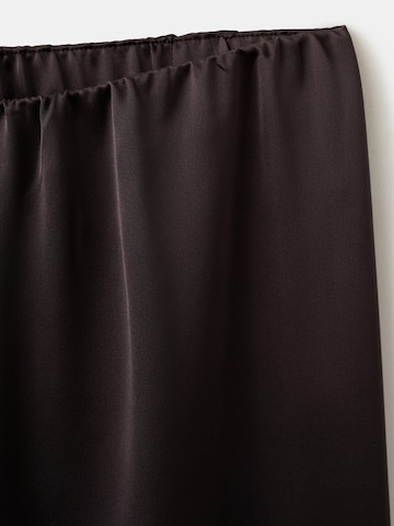 MANGO Wide leg Pants 'LENA' in Brown