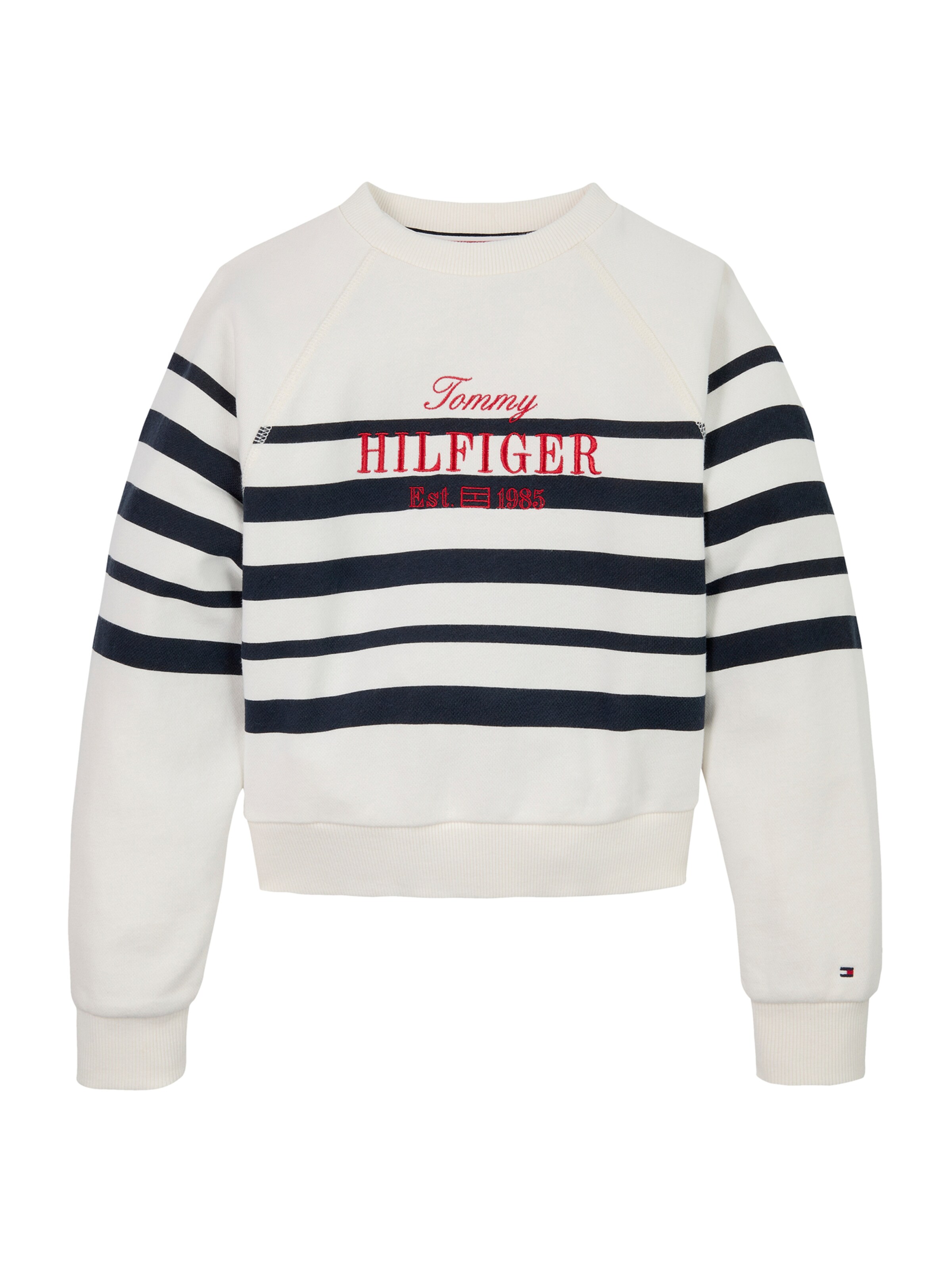 Sweat-shirt TOMMY HILFIGER en blanc : devant