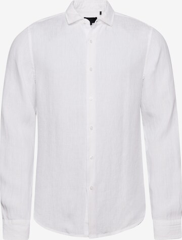 Superdry Regular fit Button Up Shirt in White: front