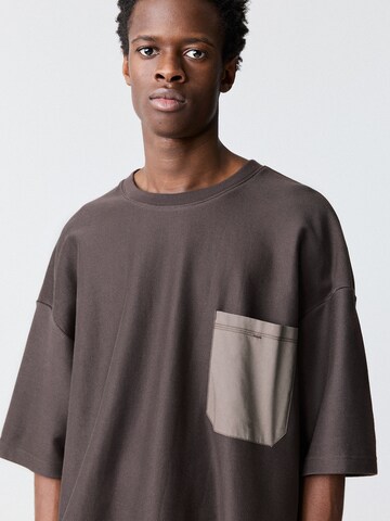 Pull&Bear Tričko – hnědá
