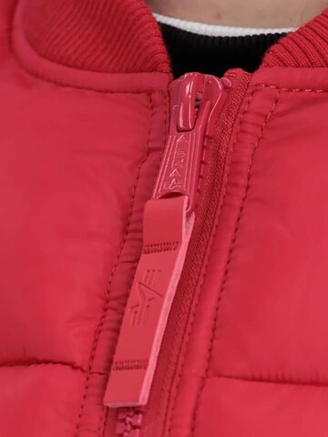 ALPHA INDUSTRIES Between-Season Jacket 'MA-1 Puffer' in Red