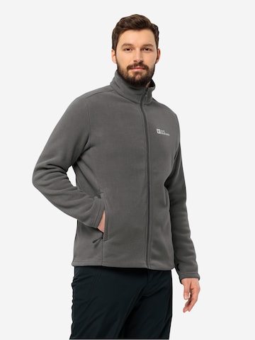 JACK WOLFSKIN Funktionsfleecejacke 'WINTERSTEIN' in Grau: predná strana